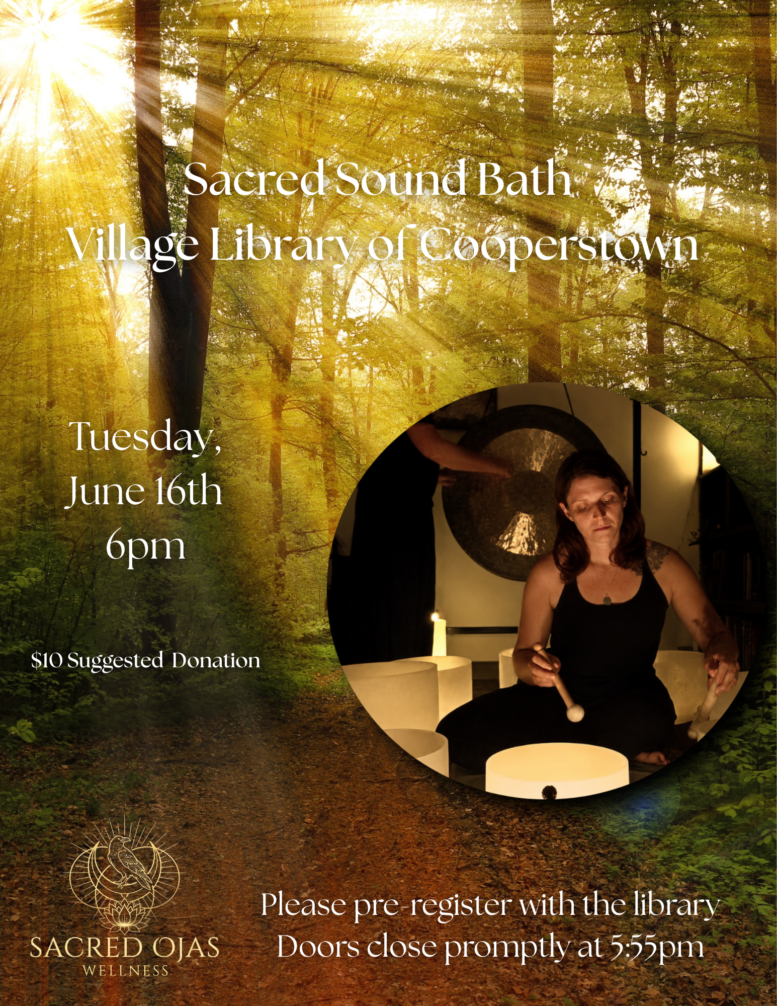 Sacred Sound Bath at the Village Library of Cooperstown