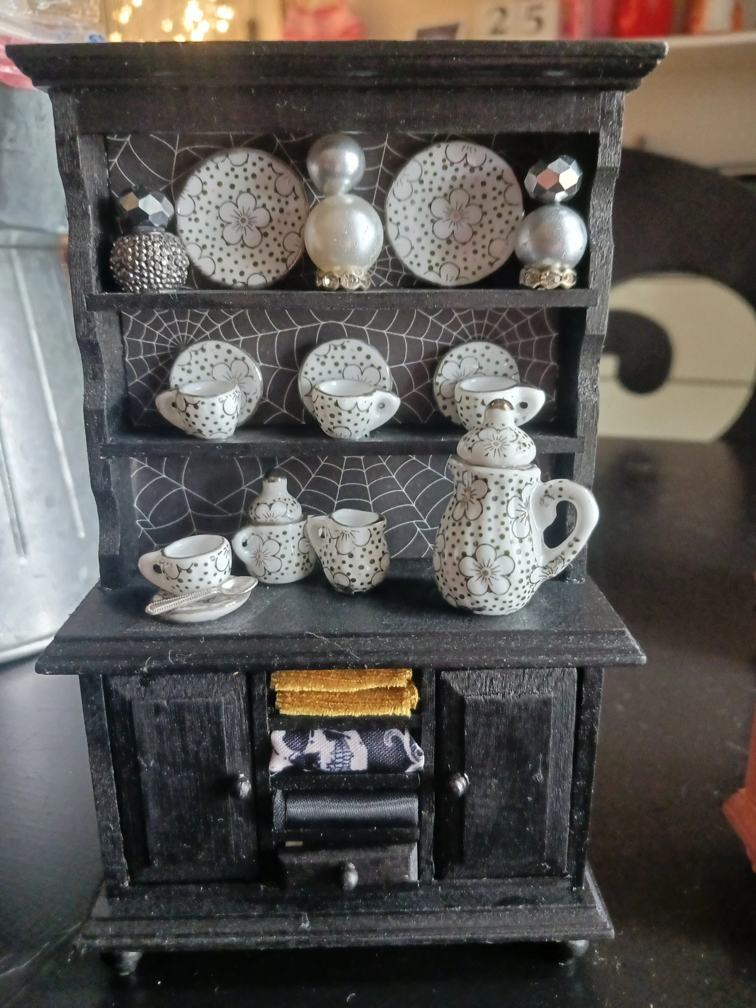 Gothic Miniature Tea Hutch
