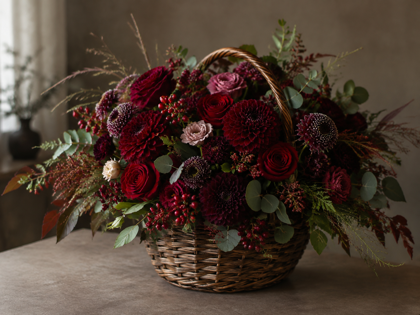 Rosenkeller_Blumenkorb_Rot