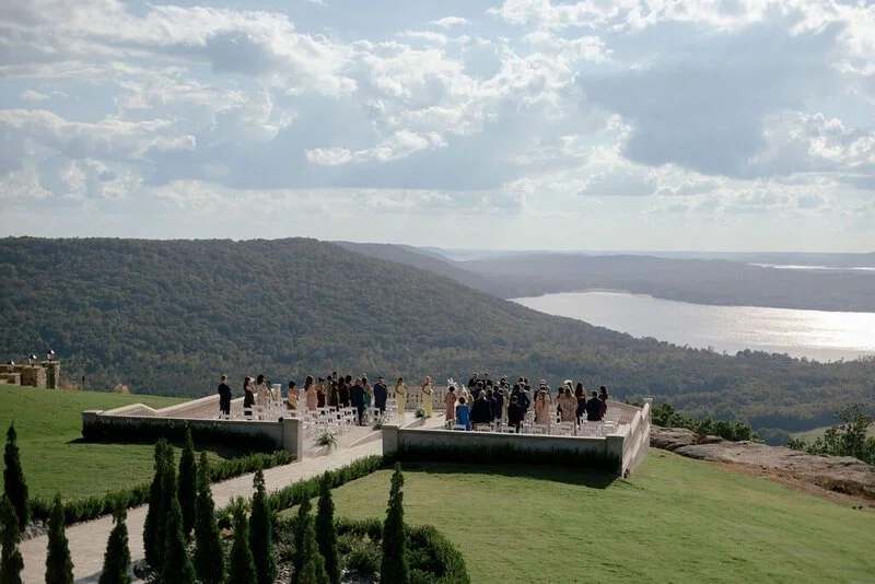 Stone Haven wedding venue in North Alabama with guests gathered for a ceremony