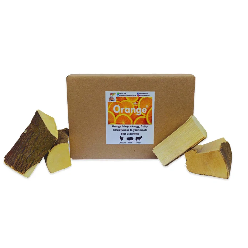 Orange Smoking Wood Chunks