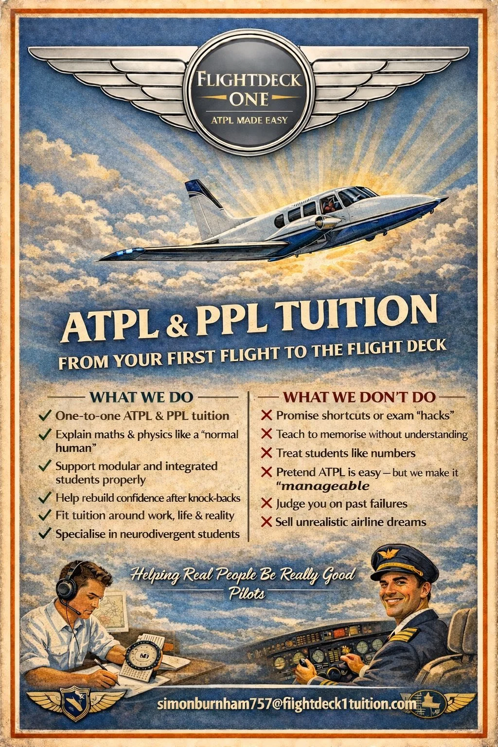 1 HOUR ATPL\PPL TUITION