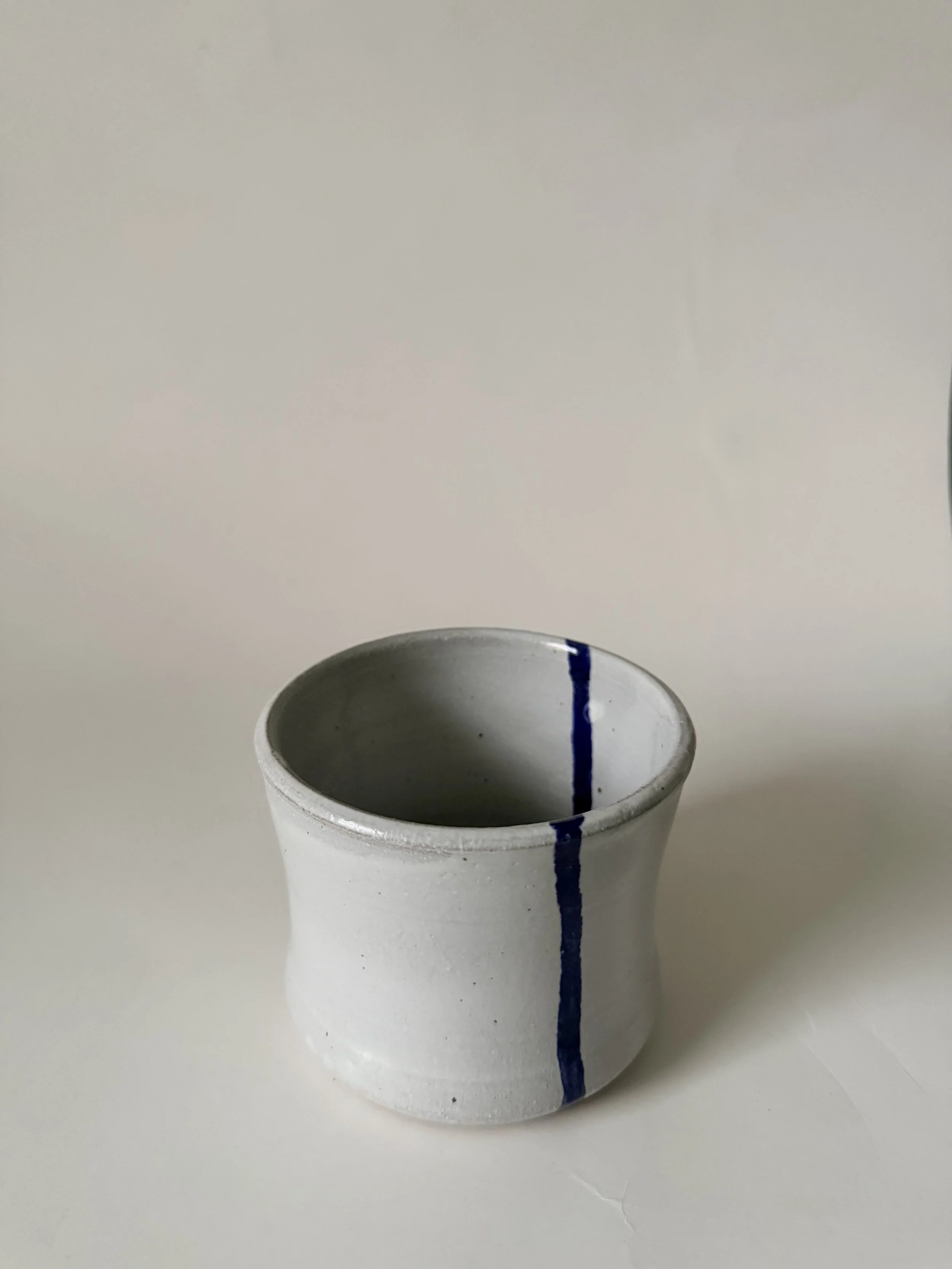 Cup with blue line - 1