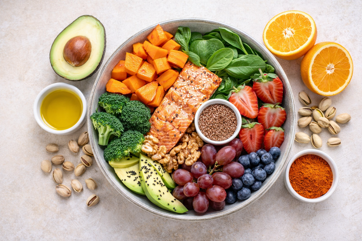 🥦 Top 25 Foods to Reduce Inflammation (Simple, Evidence-Based Guide)