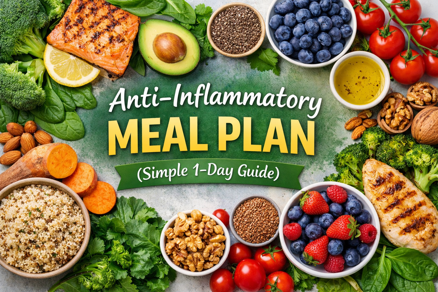 Anti-Inflammatory Meal Plan (Simple 1-Day Guide)