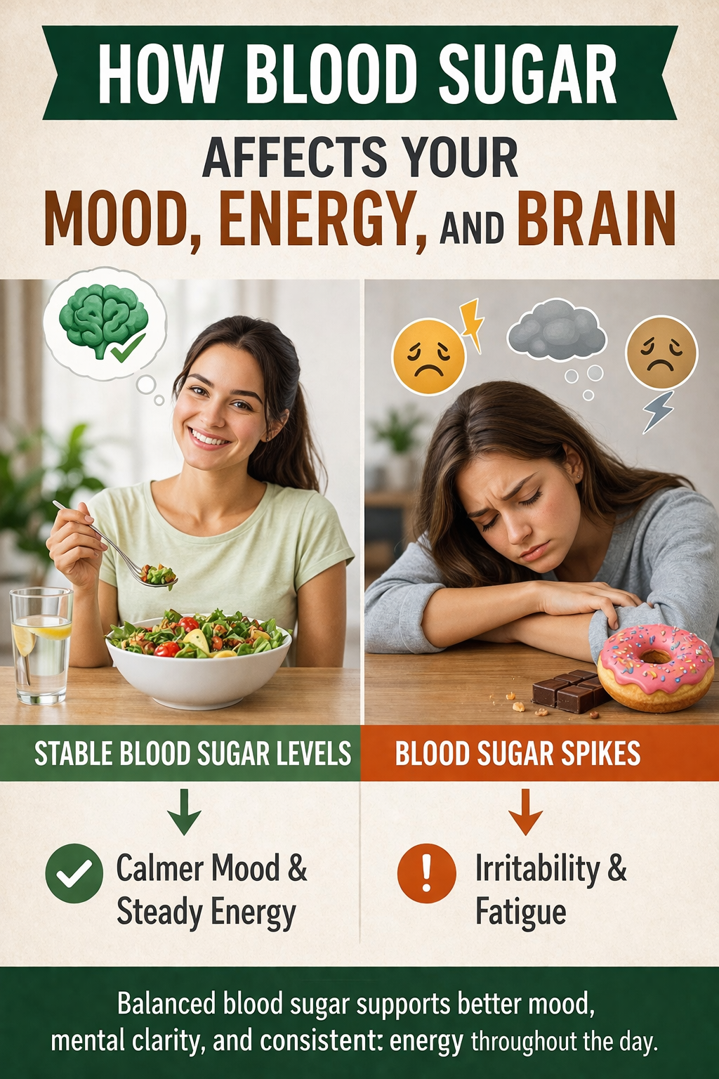 How Blood Sugar Affects Your Mood, Energy, and Brain