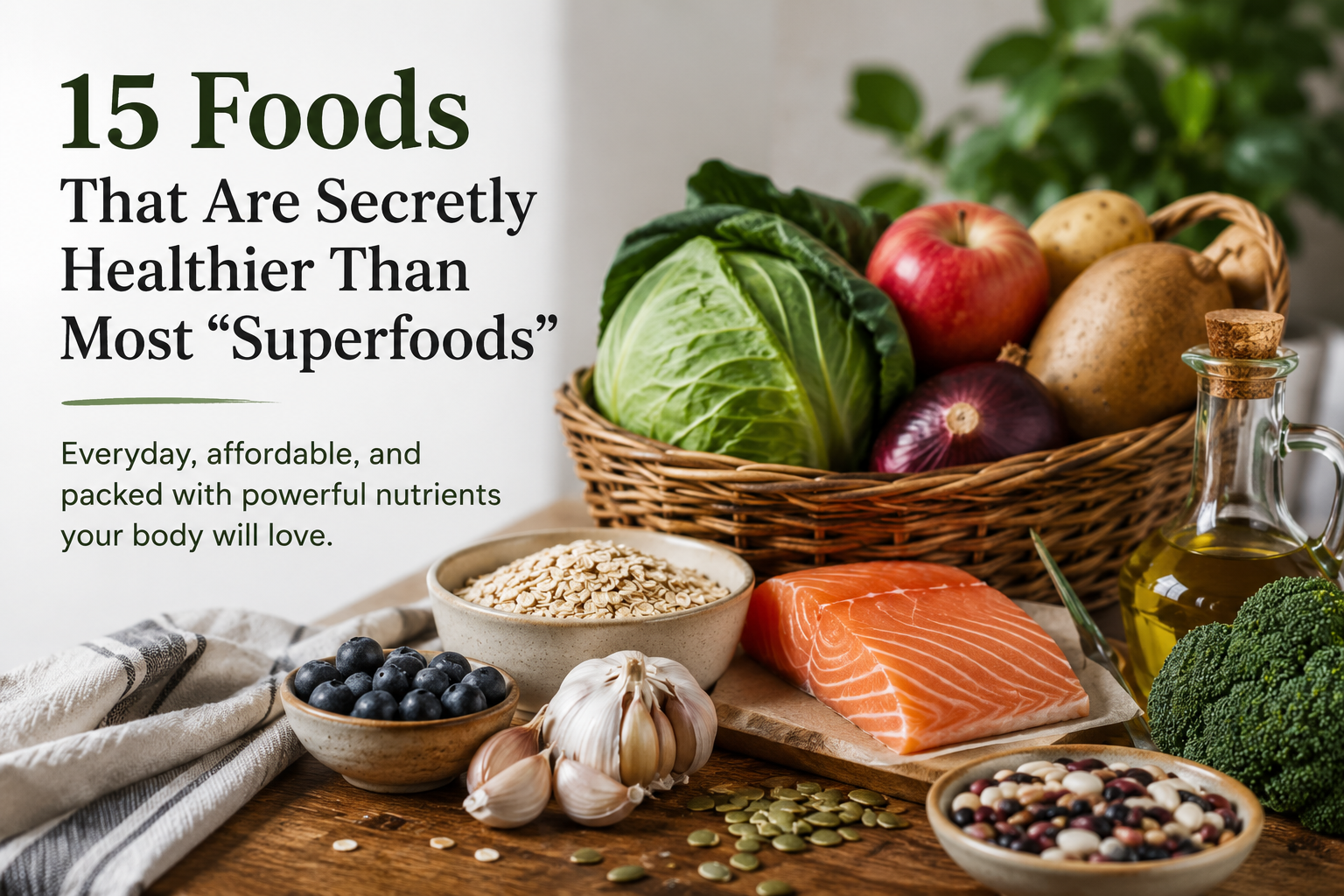 15 Foods That Are Secretly Healthier Than Most "Superfoods"