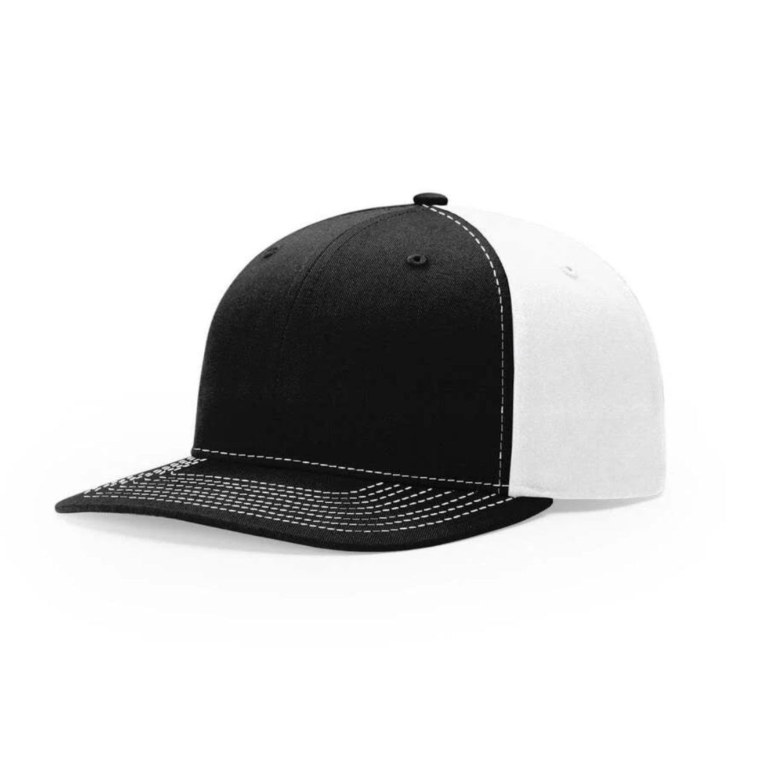 Black and White Richardson 312 Twill Back Classic Trucker.png