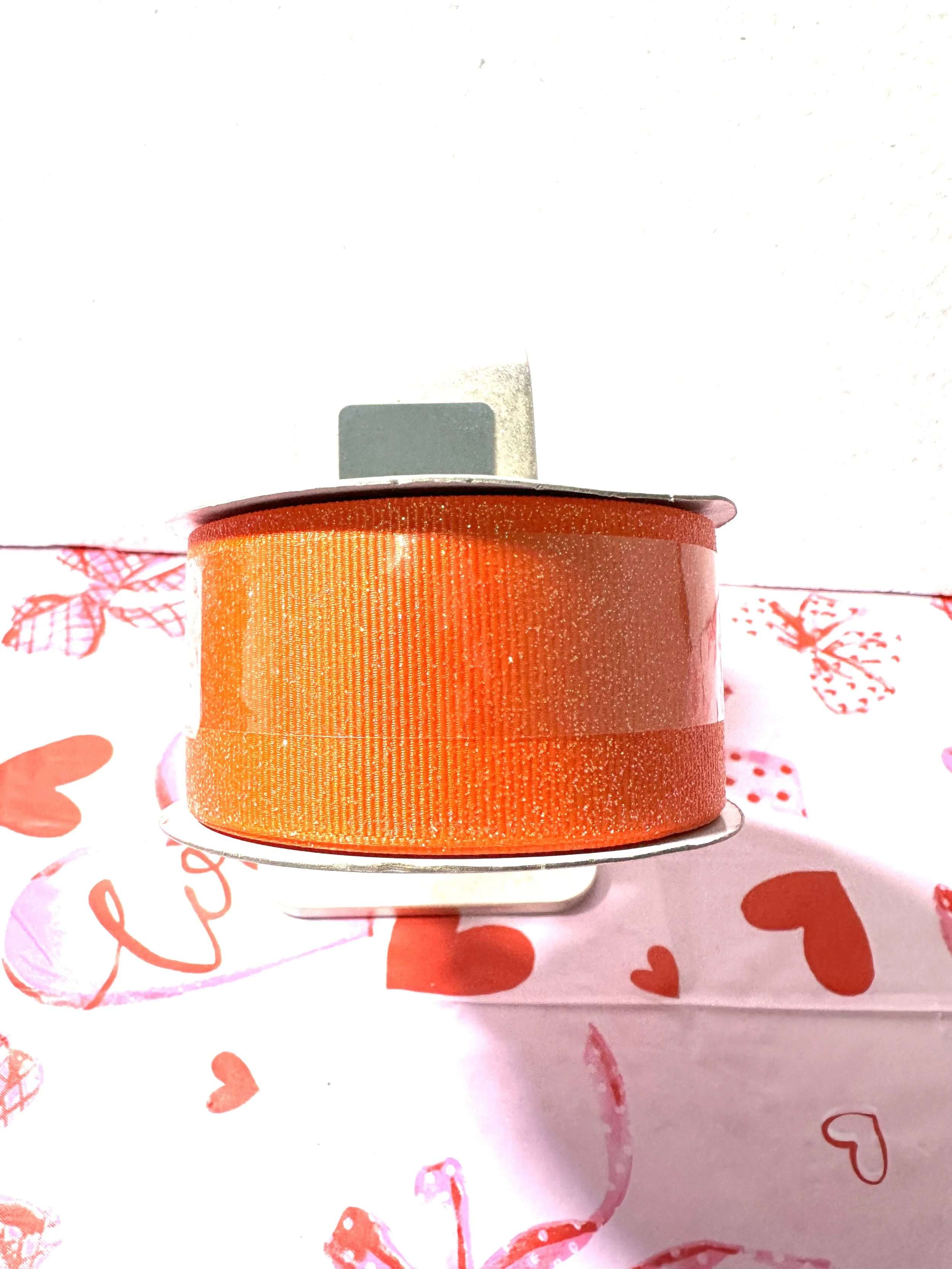 Orange Glitter 1 1/2 inch