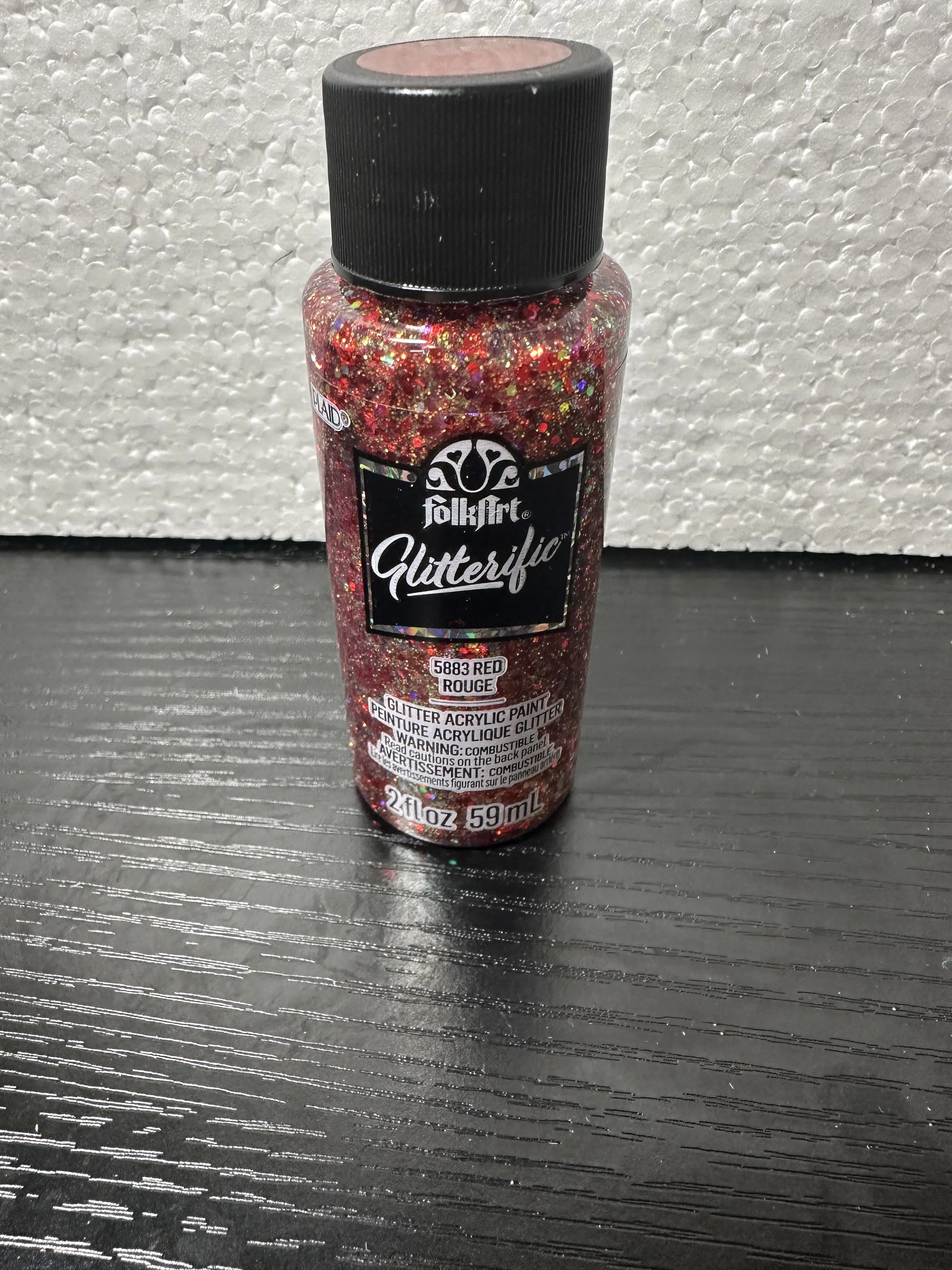 Red Rouge Glitter Paint