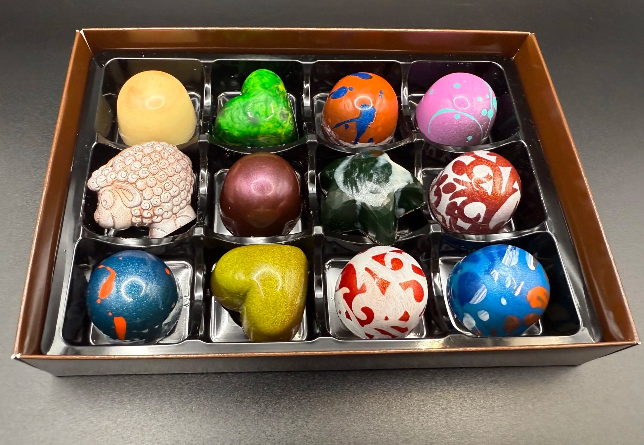 Box of 12 Assorted Luxury Chocolates