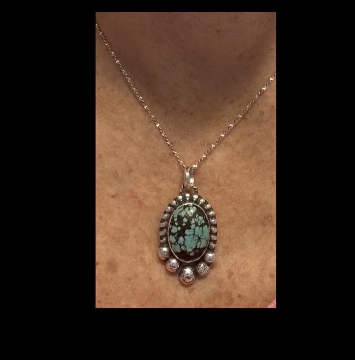 Turquoise and silver