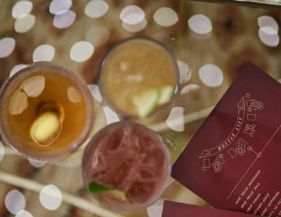 Soho House Hong Kong Monte Carlo themed casino floor for New Year's Eve event