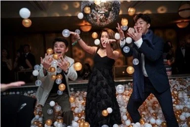 Soho House rooftop swimming pool transformed into adult ball pit for experiential NYE activation