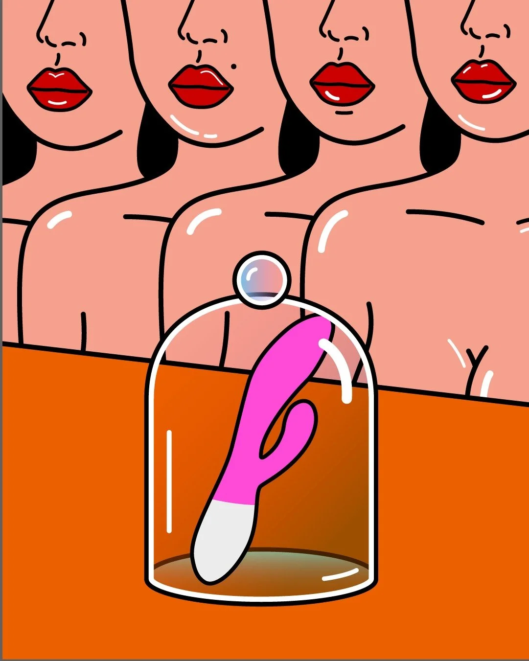 LELO sexual wellness research data visualization and illustrations by Claudia Chanhoi