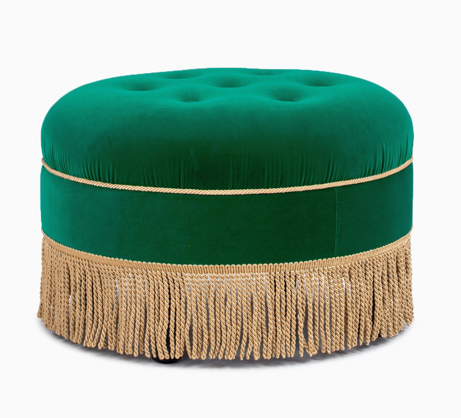 Yolanda 24" Round Upholstered Accent Ottoman