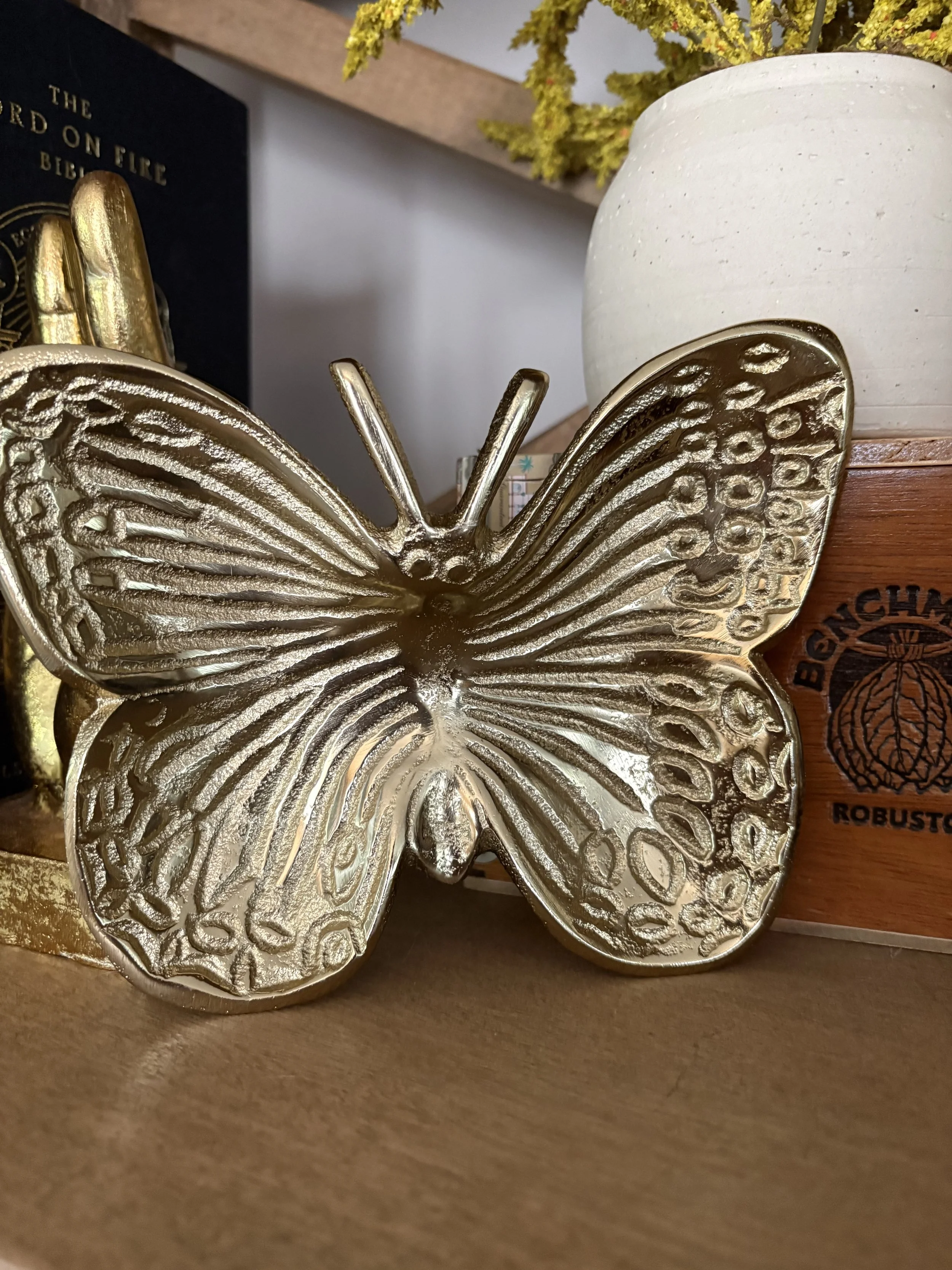 Golden Wings Keepsake Dish