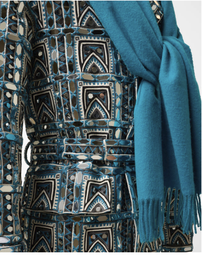 Burberry mens mirror embroidered trenchcoat 2015