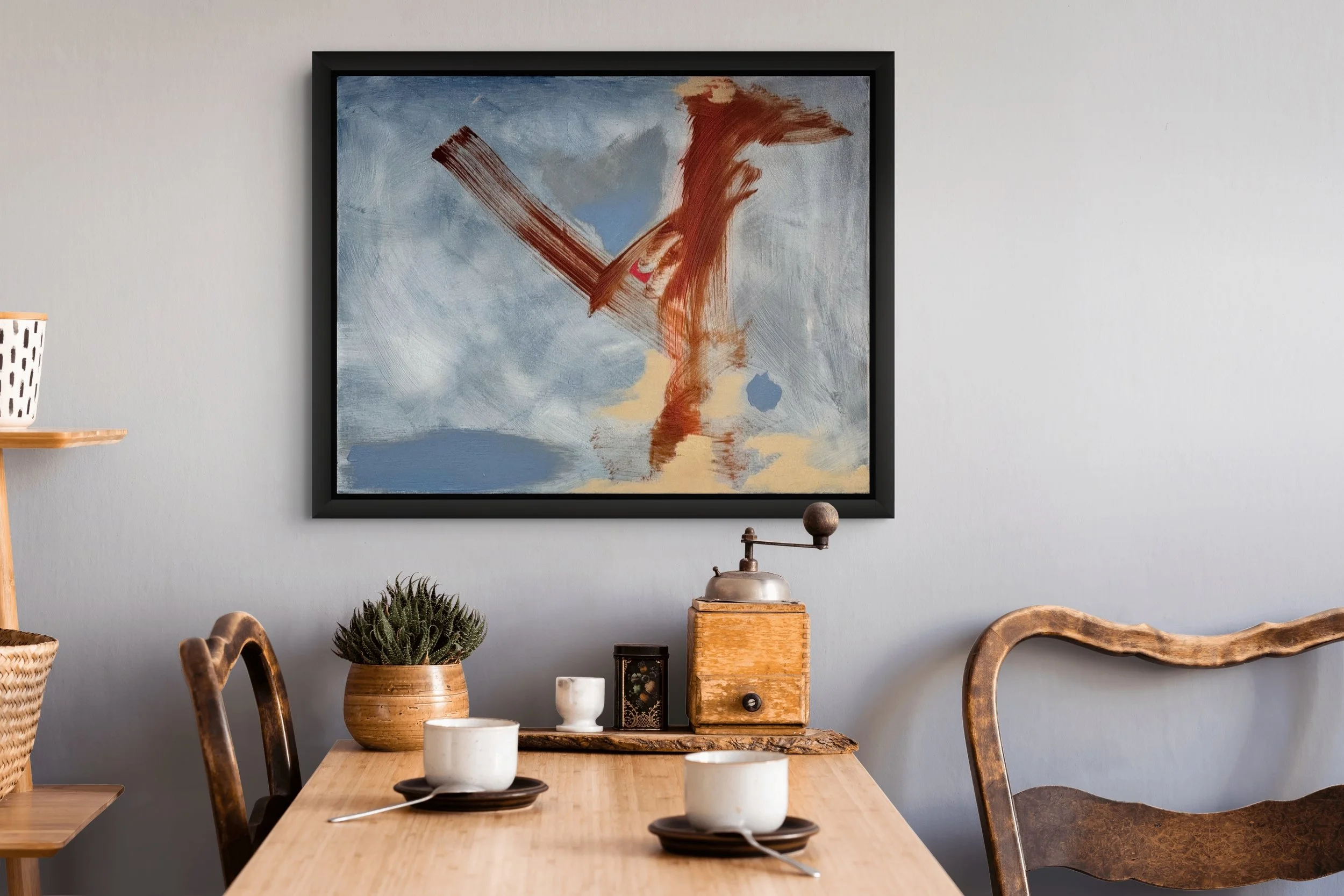 Abstract Expressionist painting The Becoming by Christina Stefani