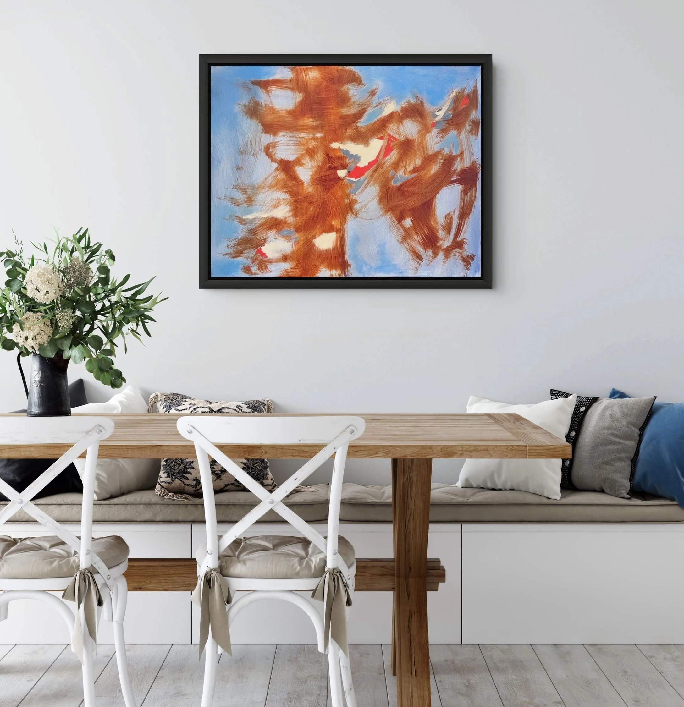 Abstract Expressionist painting The Absence of Form by Christina Stefani