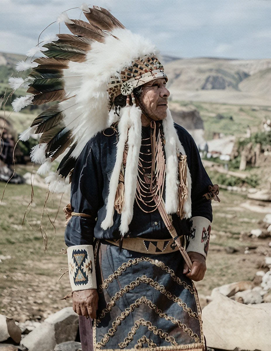 Elder at Celilo Falls