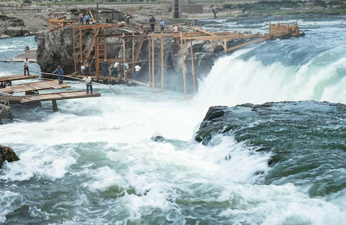 Fishing Platforms at Celilo Falls
