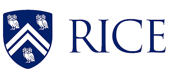 Rice University logo, an institution that invited Thomas J. Fewer to speak on CEO politics.