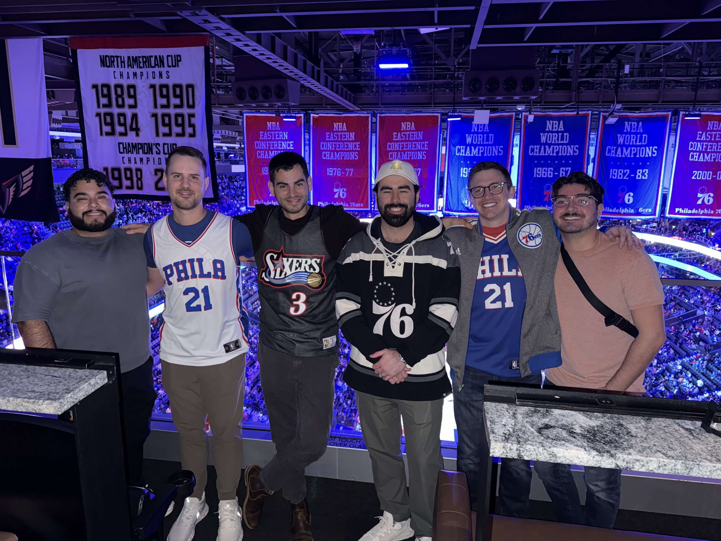 Thomas J. Fewer showing colleagues the local culture during a work retreat.