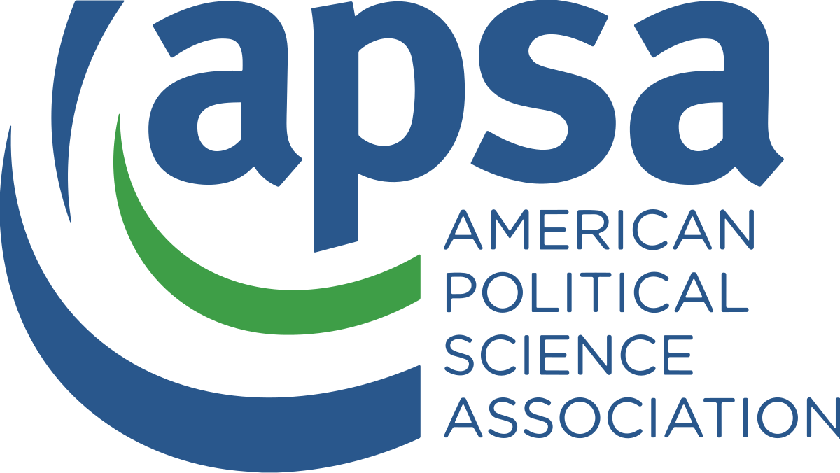 American Political Science Association logo, representing interdisciplinary research on politics and organizations.