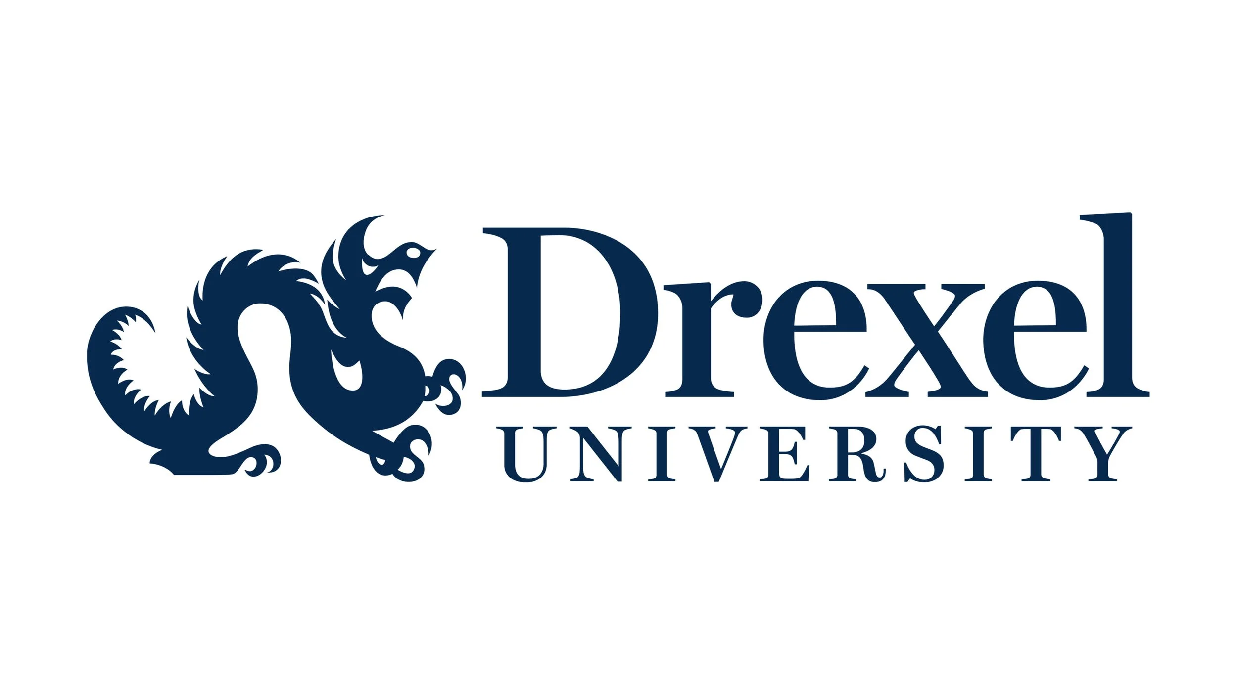 Drexel University logo, where Thomas J. Fewer completed his doctoral studies on business and politics.