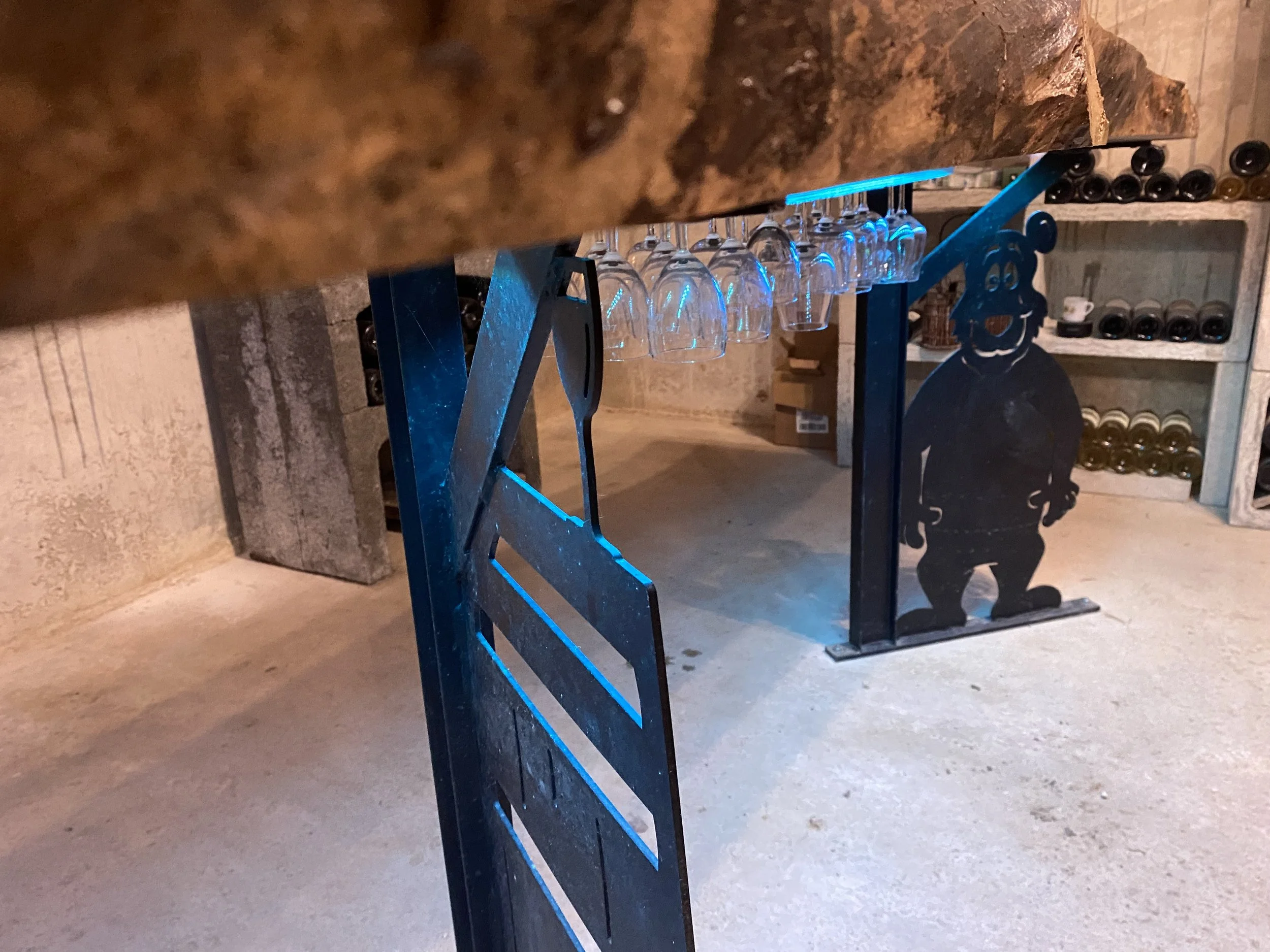 Vue zoomée avec un angle plongeant