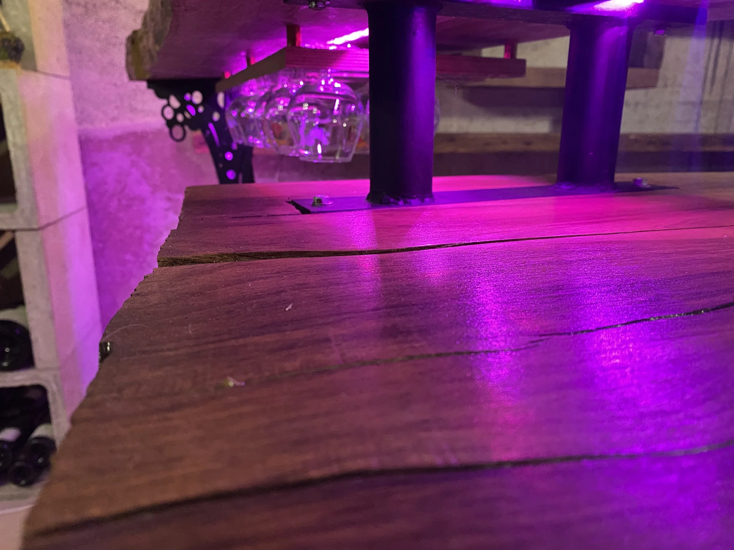 Vue entre les deux planches