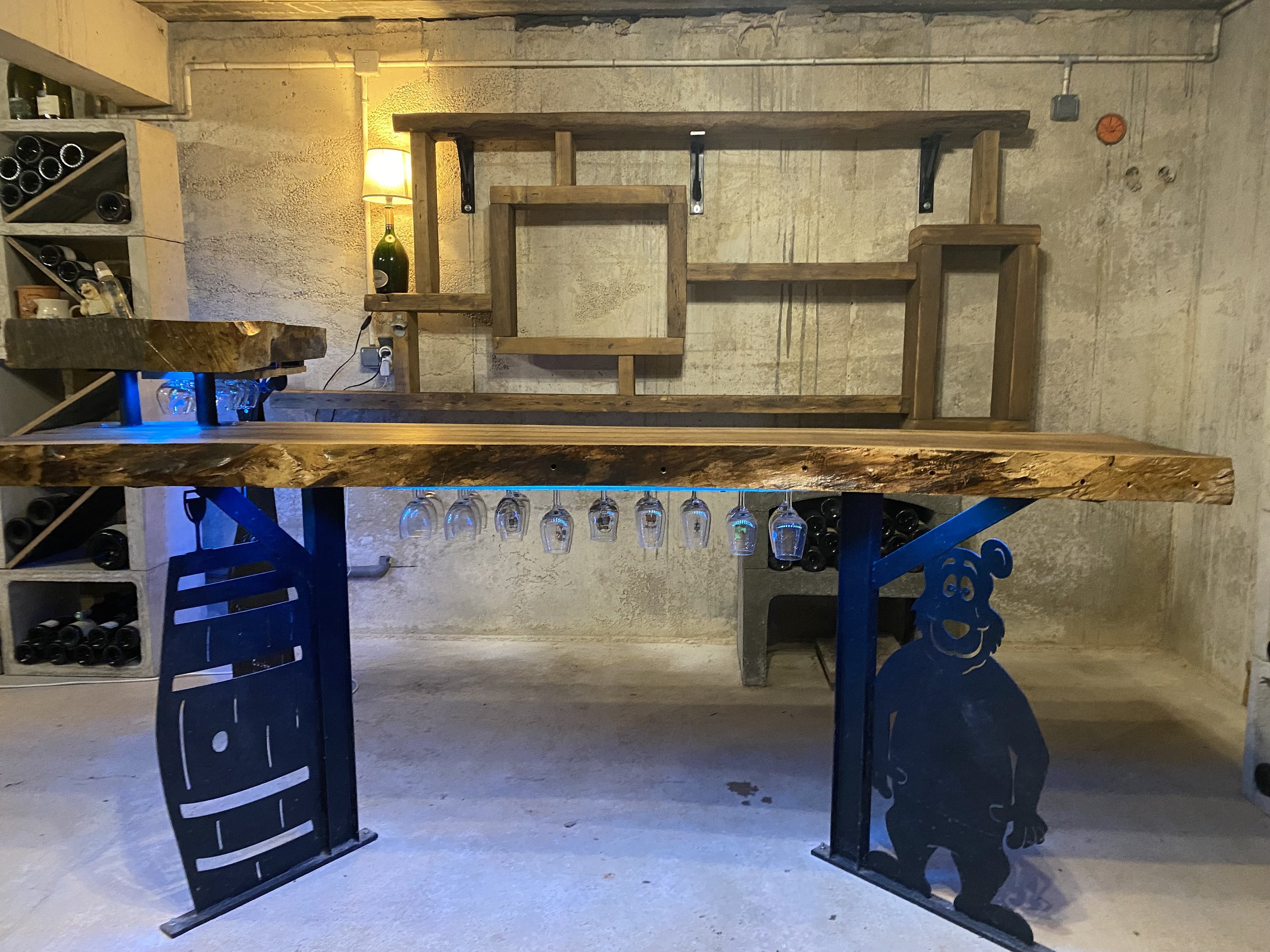 Vue de face avec les leds