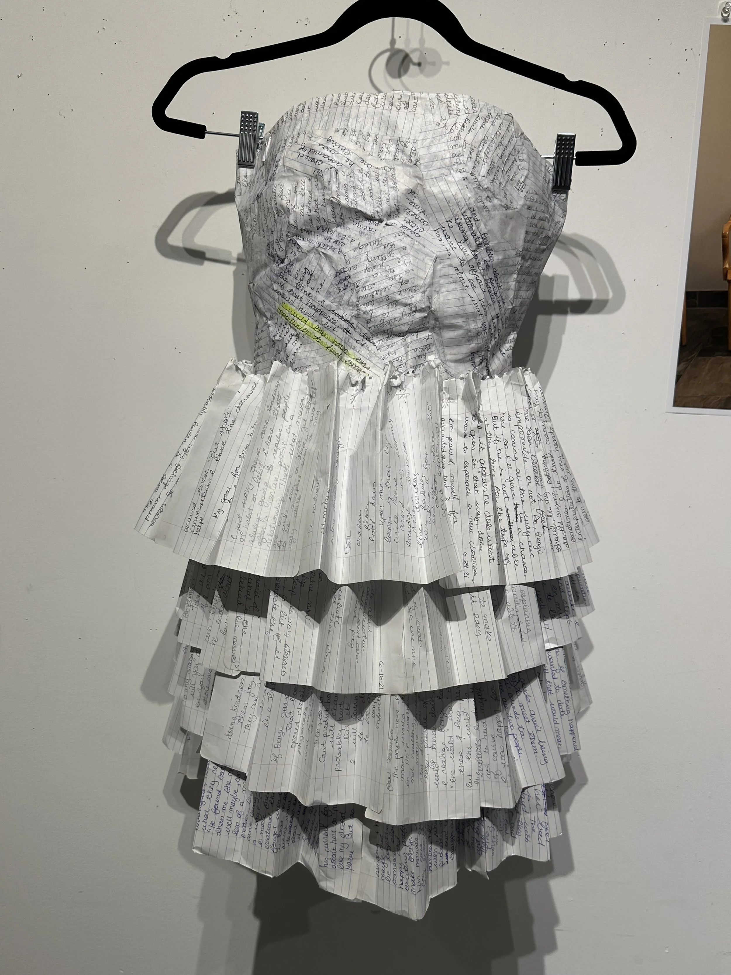 Dress made out of my diary (2023)