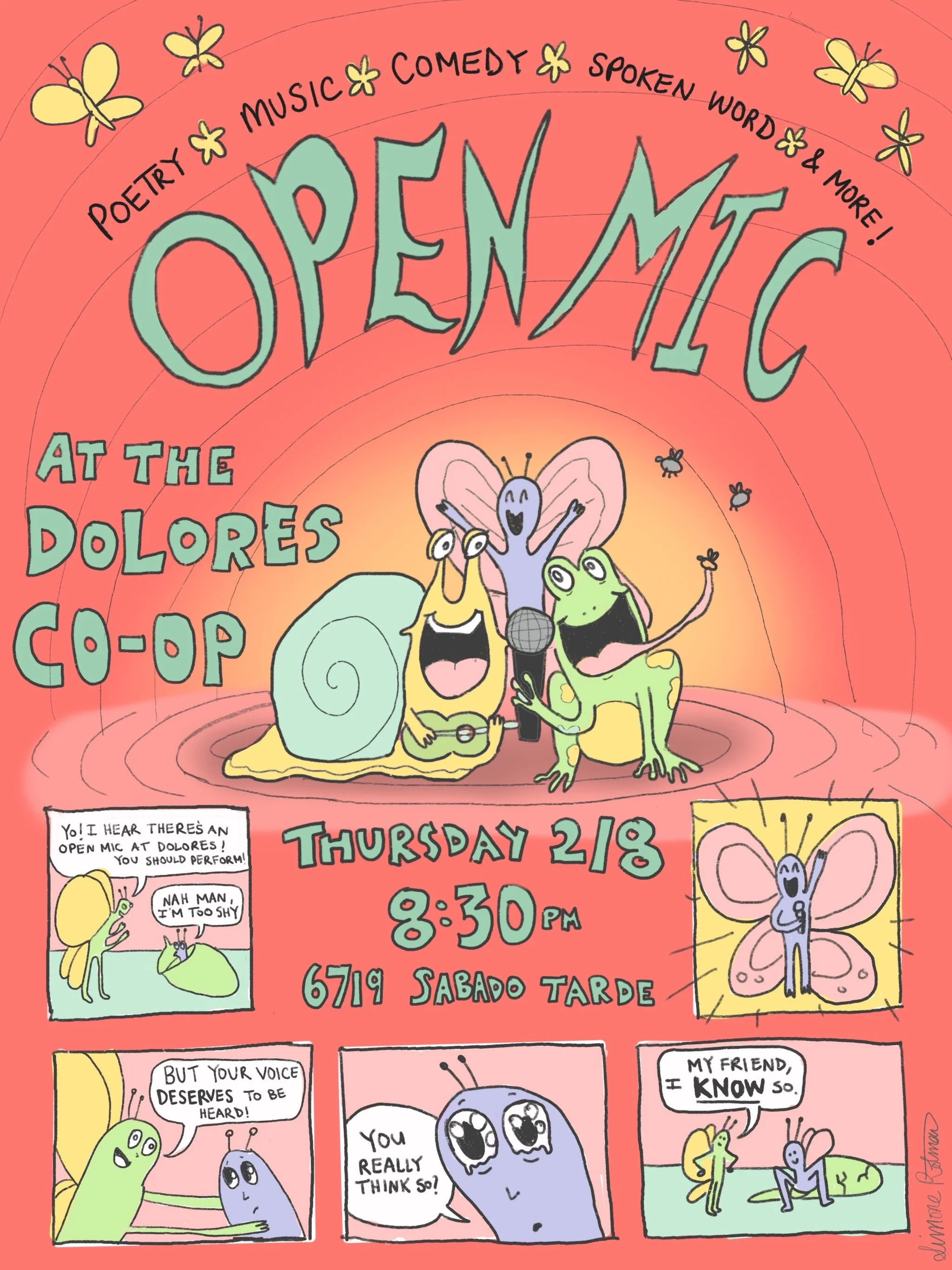Flyer for Open Mic