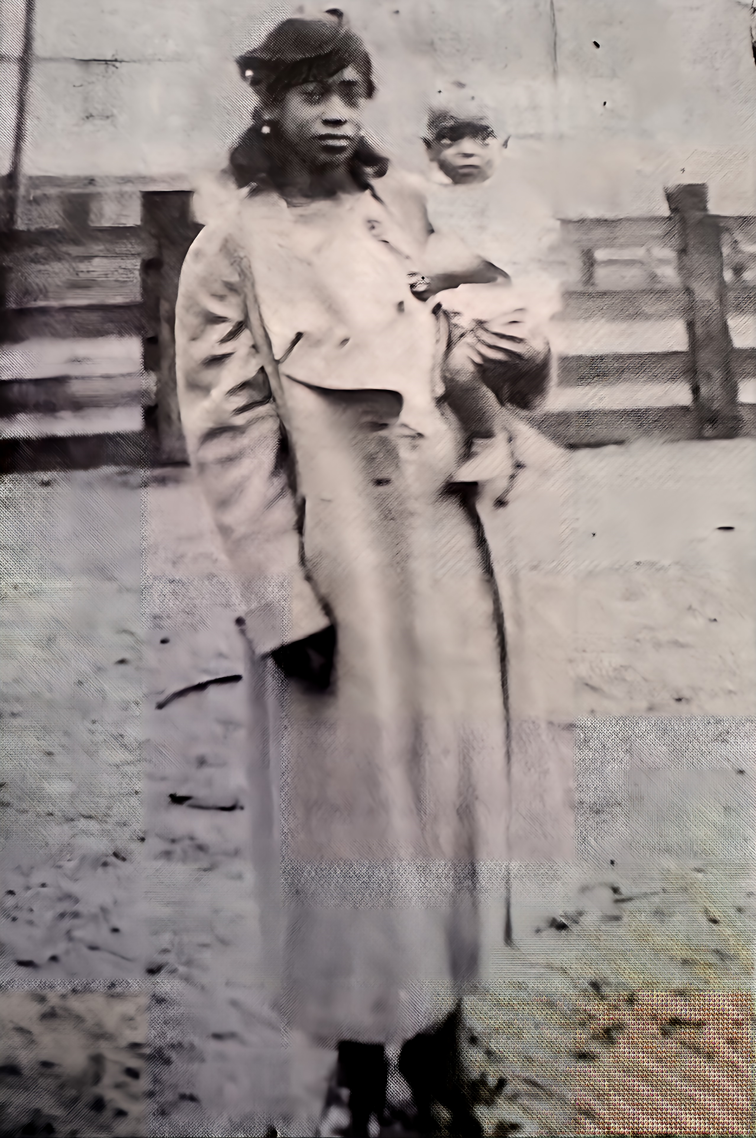 Beatrice Moore (with baby)