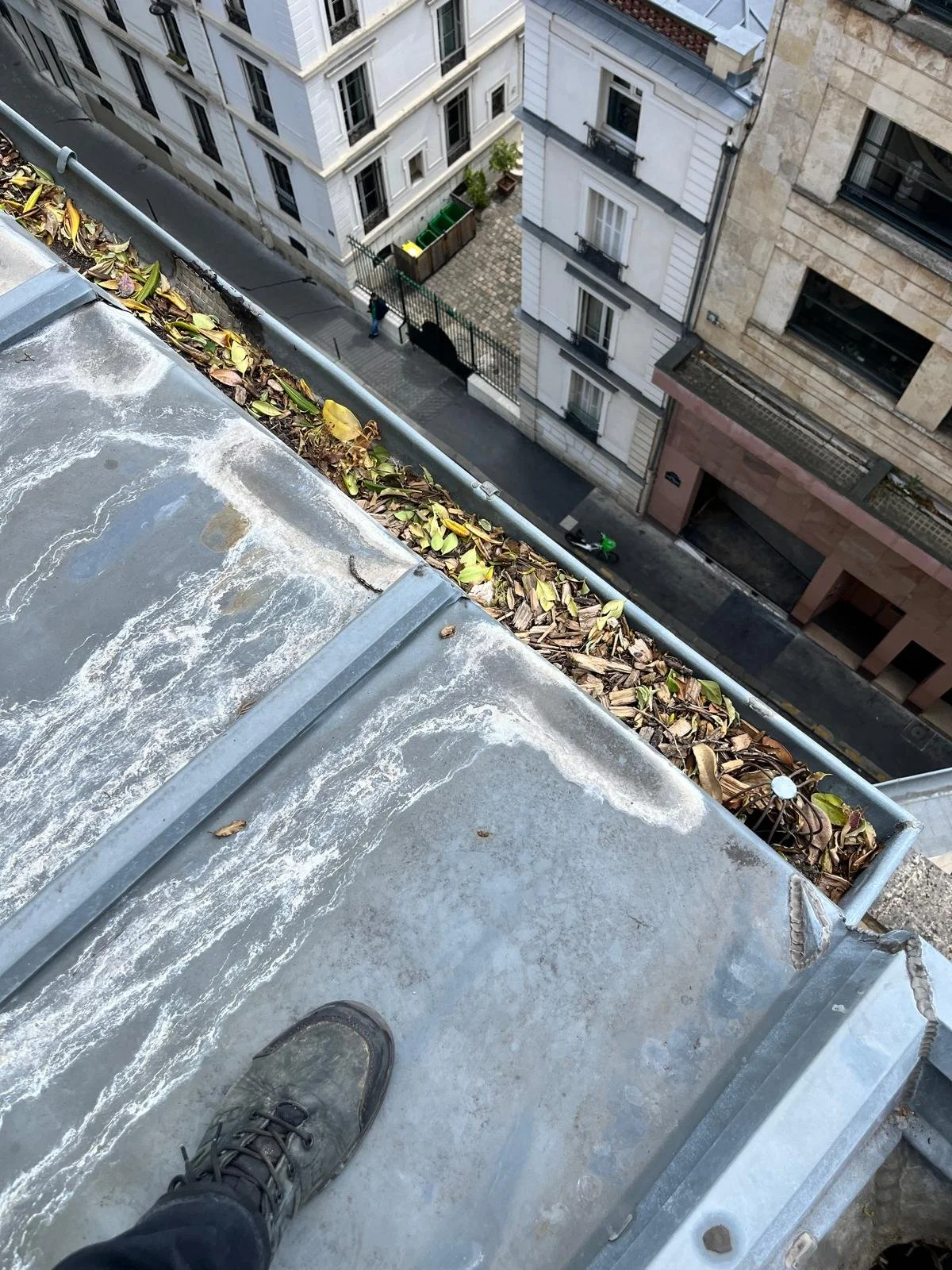 Avant Débouchage/Nettoyage de chêneaux 