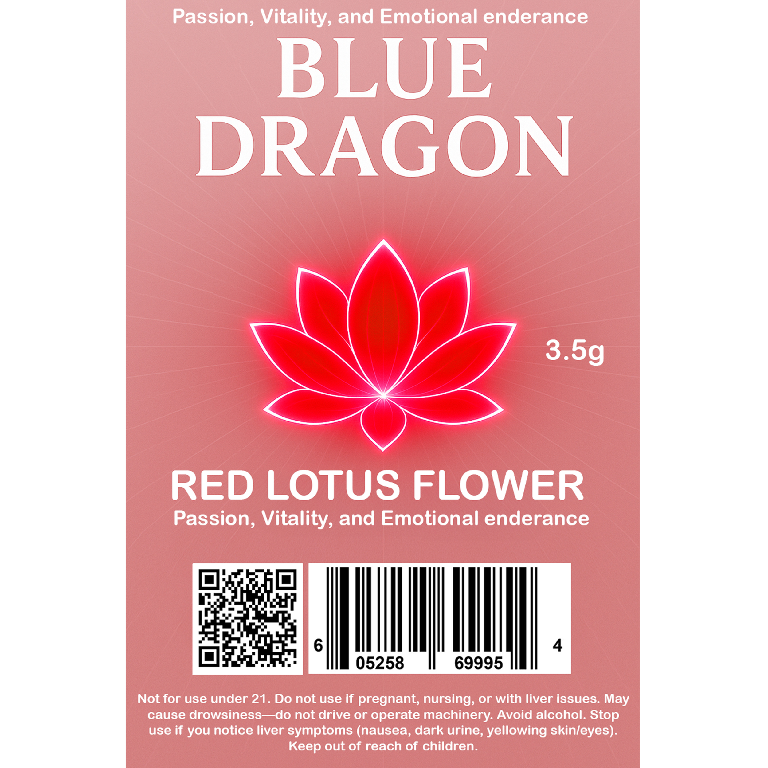 Red Lotus Flower 3.5g