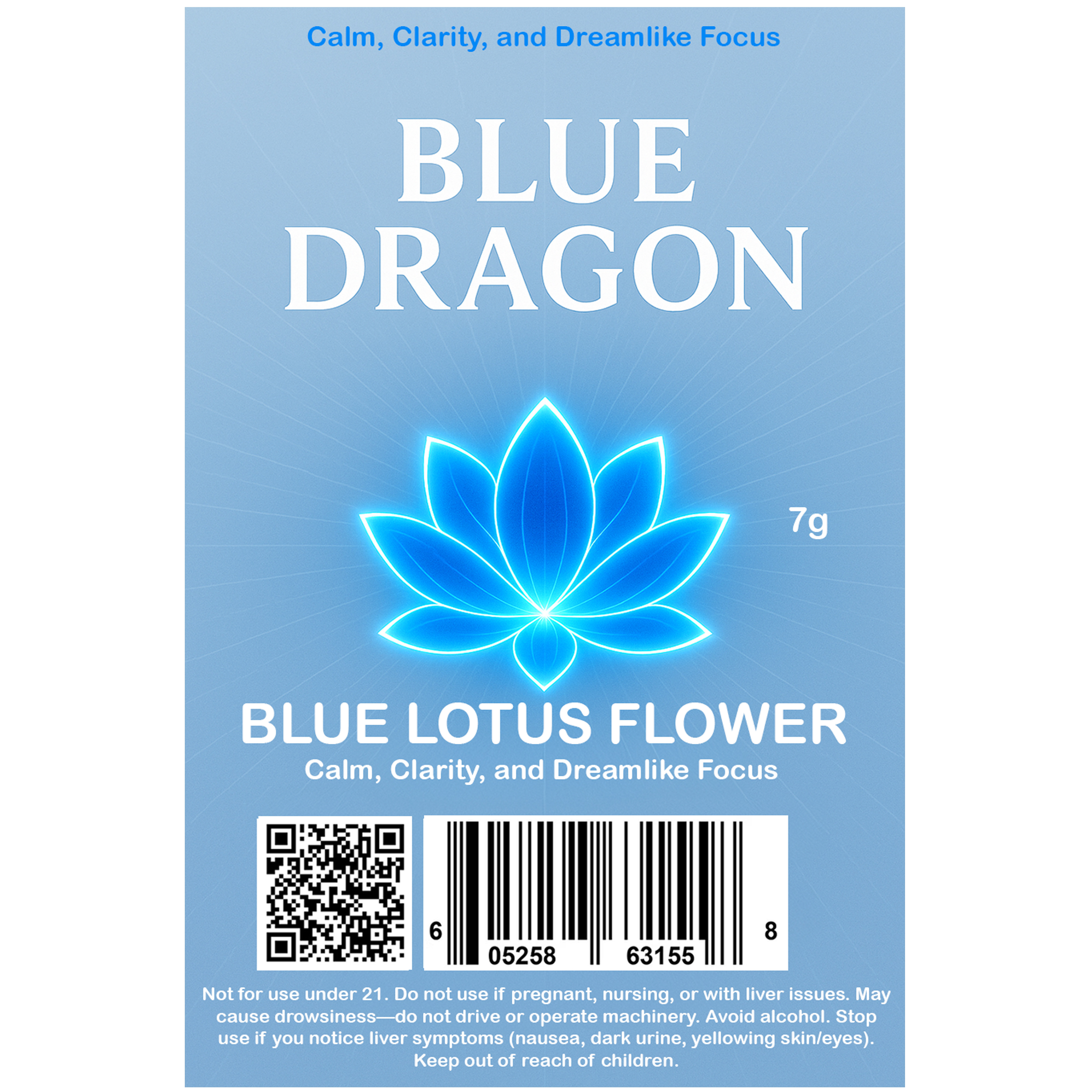 Blue Lotus Flower (7g)