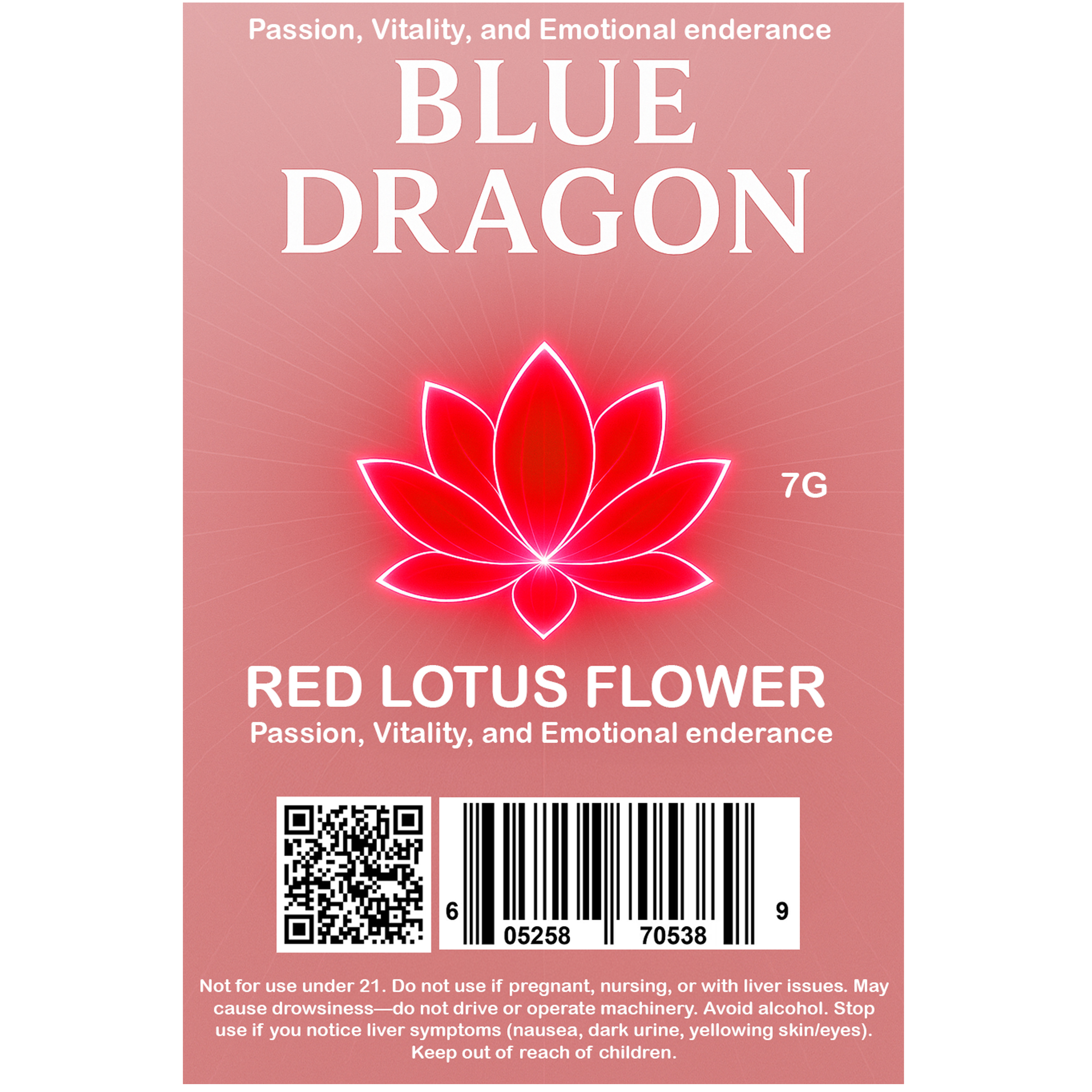 Red Lotus Flower 7g