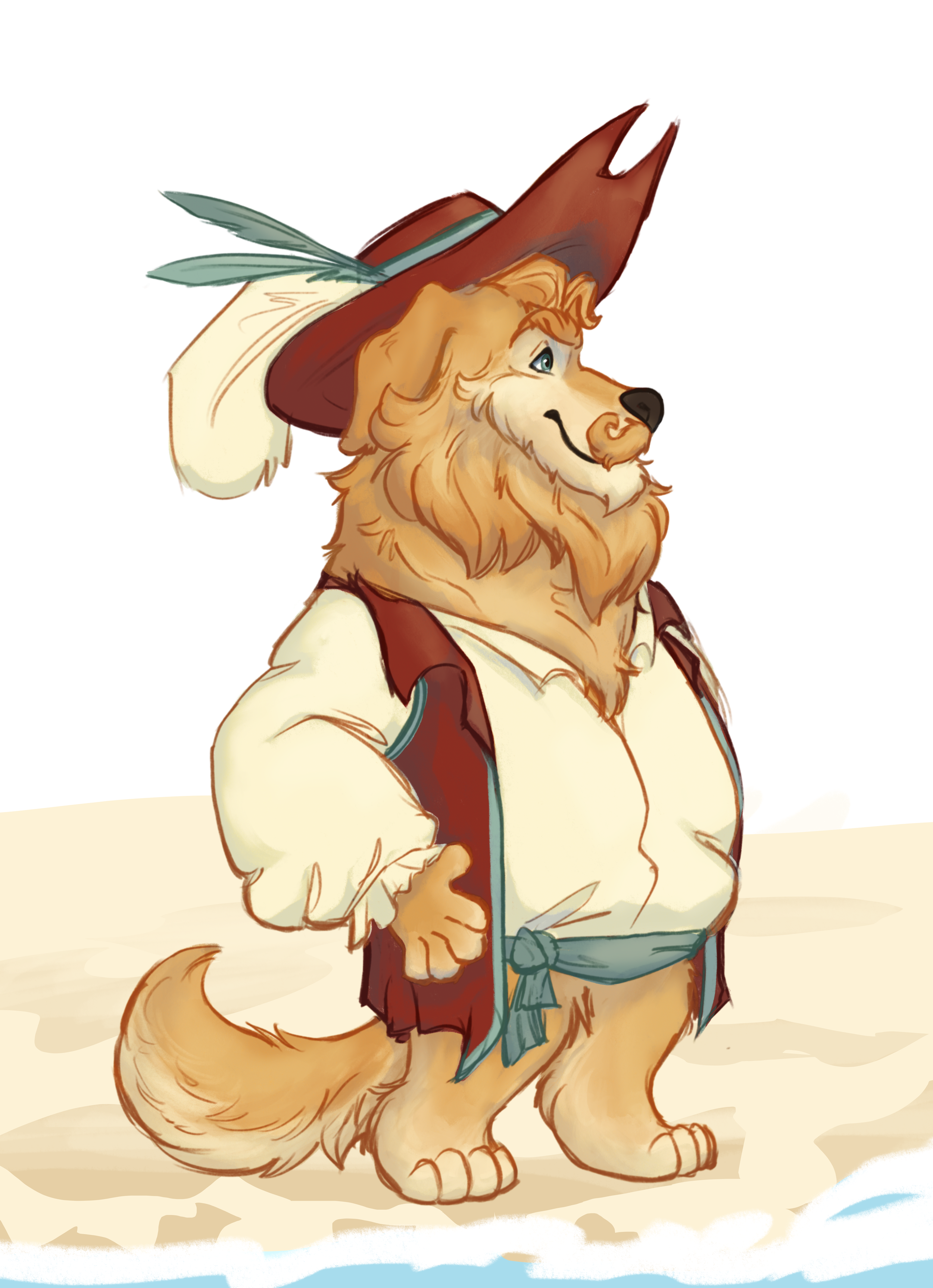 Goldbeard the Pirate Dog