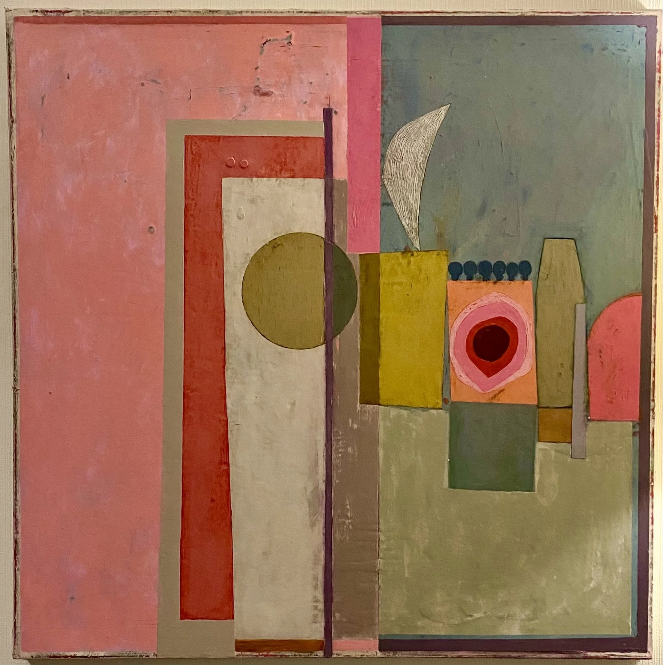 Hiding. 
Acrylic paint on canvas. 100 x 100cm