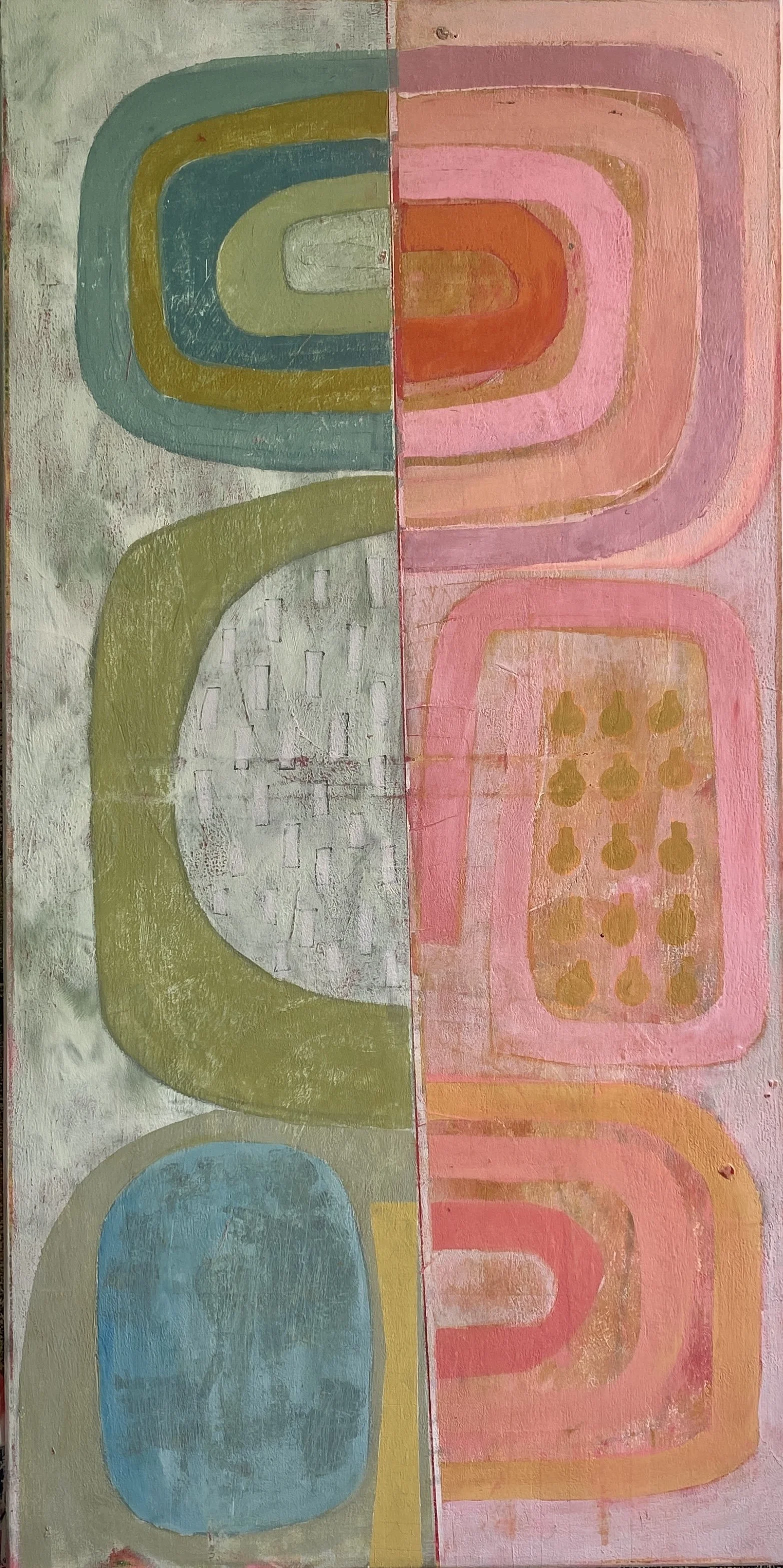 Soft ghostly green. 
50 x 100cm
Acrylic on canvas.
£720