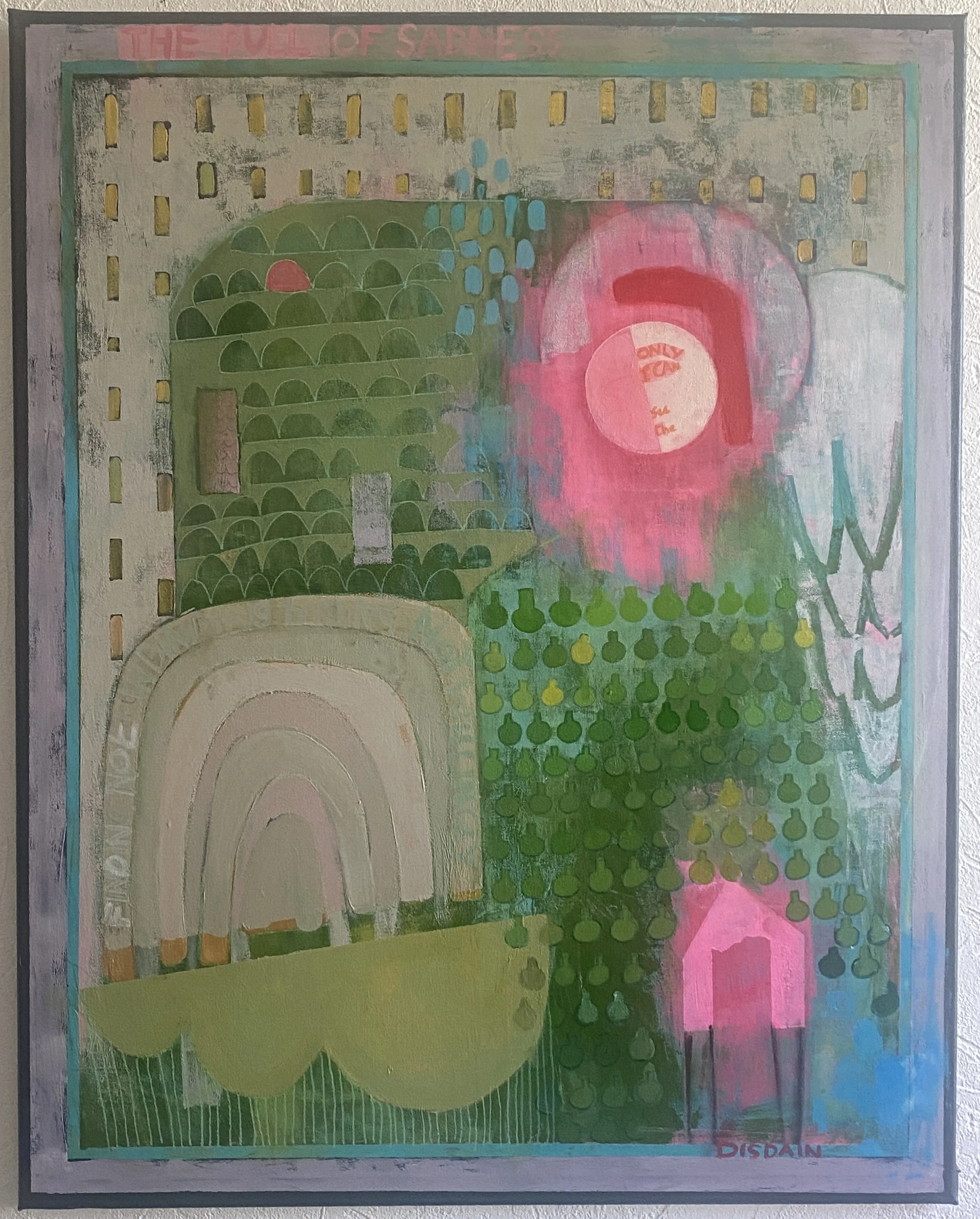 The Pull of Sadness
Acrylic and pastel on canvas.
80 x 100cm £850