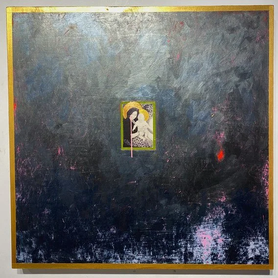 Sinner
Paper and Acrylic on wooden panel 76 x 76