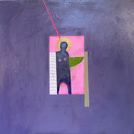 Love Unknowing.
Acrylic and graphite on board. 30 x 30 cm