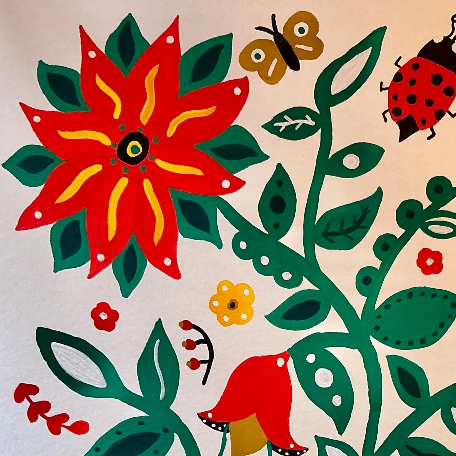 Folksy florals