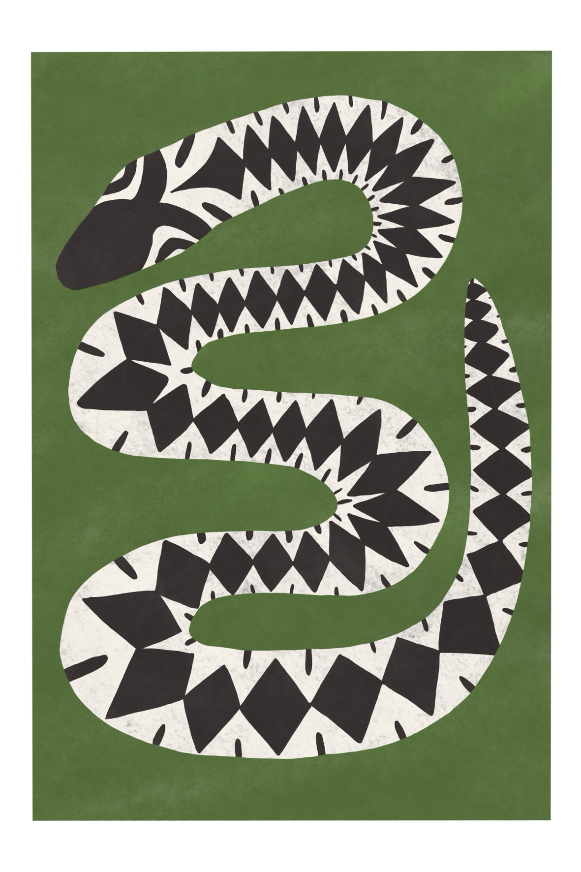 Adder Folk Art Print