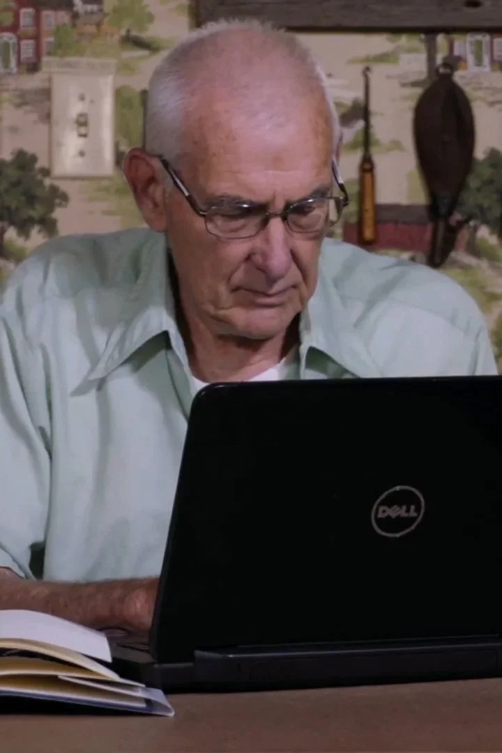 Mahlon Palmer works on his book, some b-roll from his author interview video.