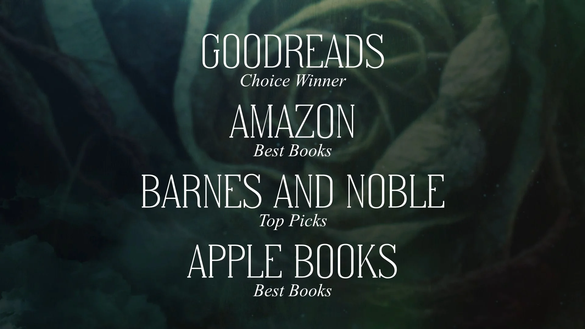 'Goodreads Choice Winner,' 'Amazon Best Books,' and 'Barnes and Noble Top Picks,' along with 'Apple Books Best Books.' Jennifer L. Armentrout, Blood and Ash Series book Trailer
